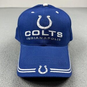 Vintage Indianapolis Colts Hat Cap Strap Back Mens One Size NFL Game Day